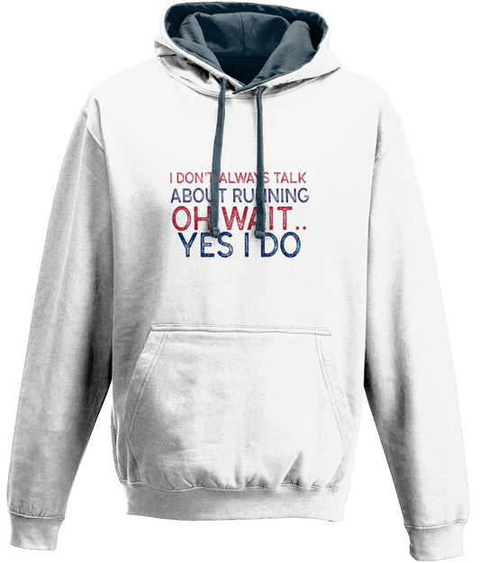 TALK ABOUT RUNNING Varsity Hoodie
