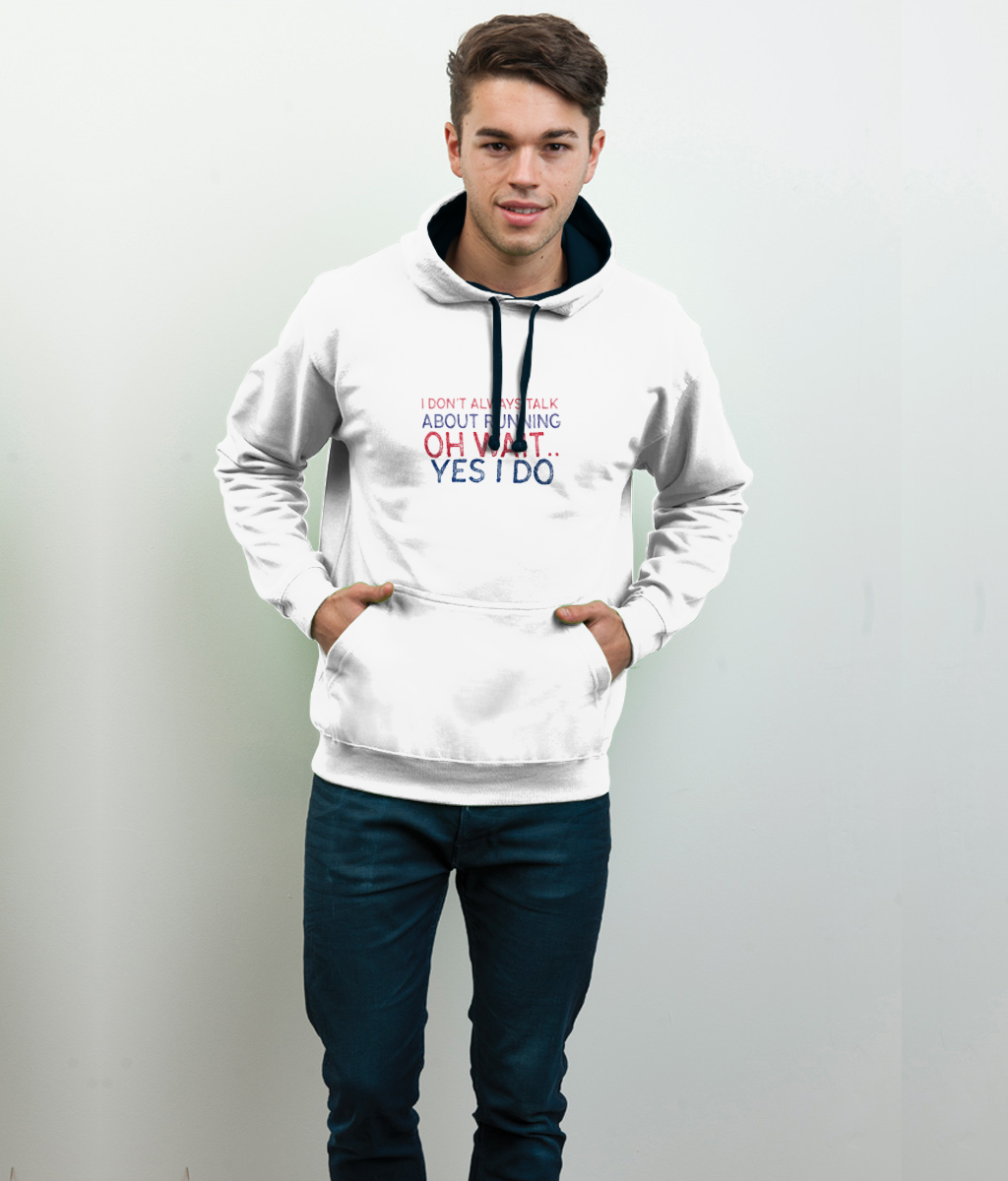 TALK ABOUT RUNNING Varsity Hoodie